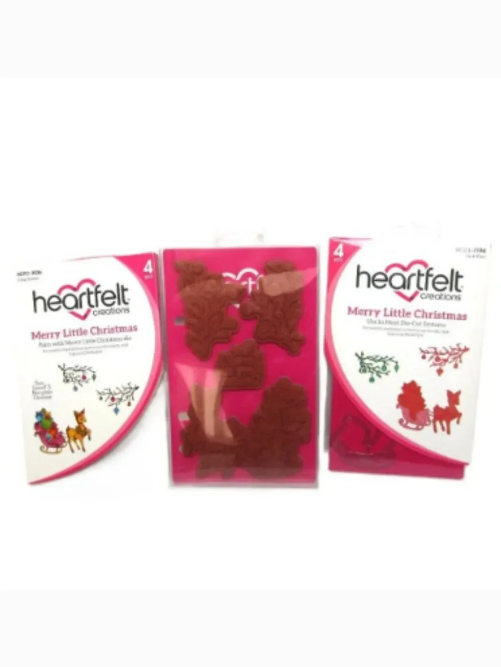 Heartfelt Creations NEW Merry Little Christmas Cling Stamps & Cling Dies Sleigh